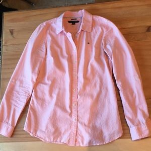 Tommy long sleeve button up classic fit XS